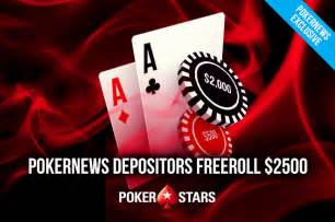2500 casino freerolls diários da pokerstars